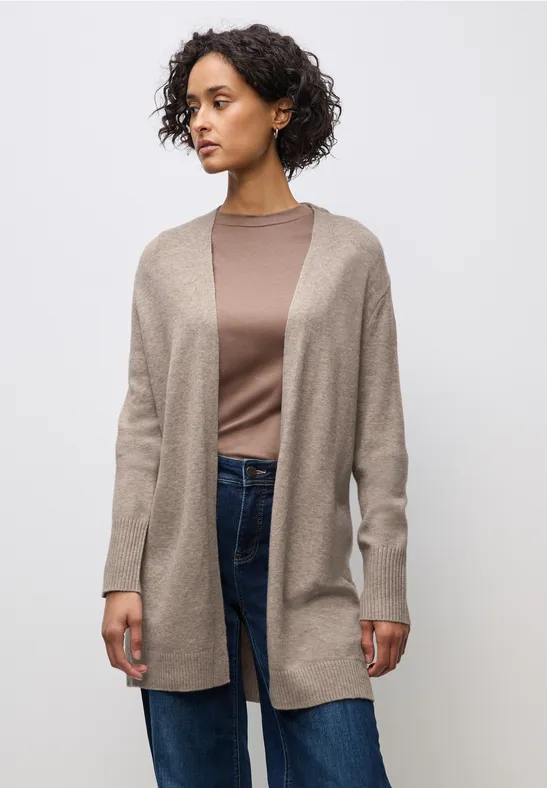 Offener Cardigan mocha dream mel.