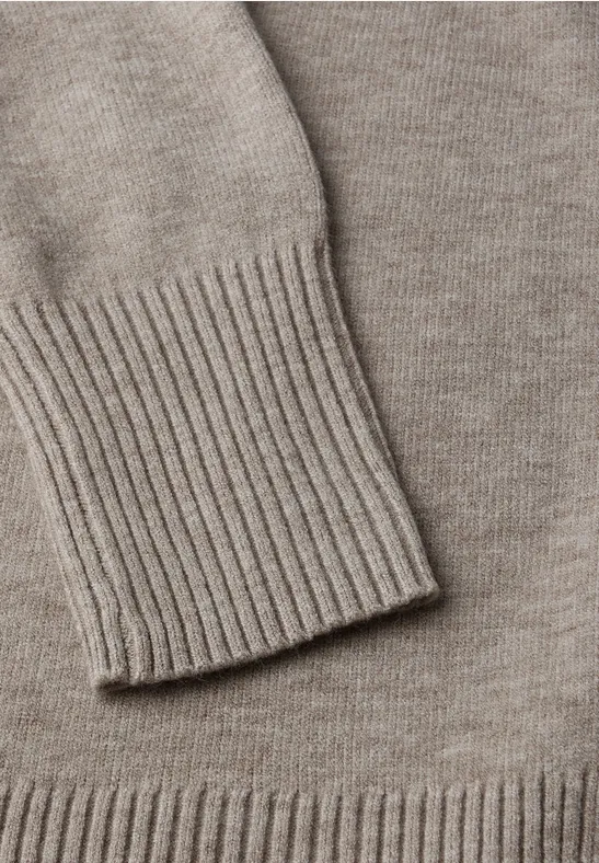 Offener Cardigan sandstone mocha mel.