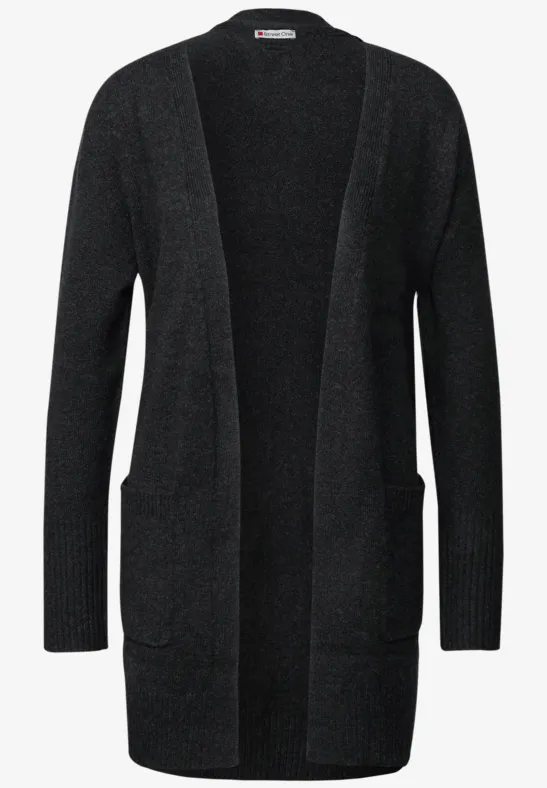 Offener Cardigan anthracite melange