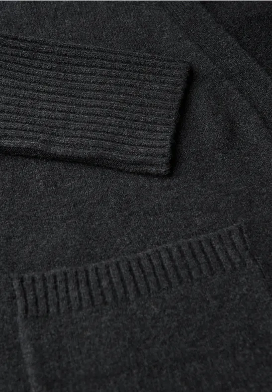 Offener Cardigan anthracite melange