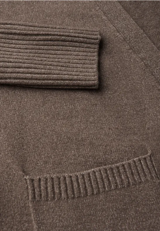 Cardigan ouvert nomad brown mel.