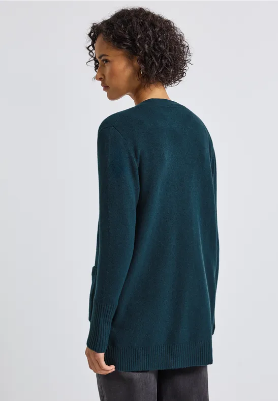 Offener Cardigan tide blue mel.