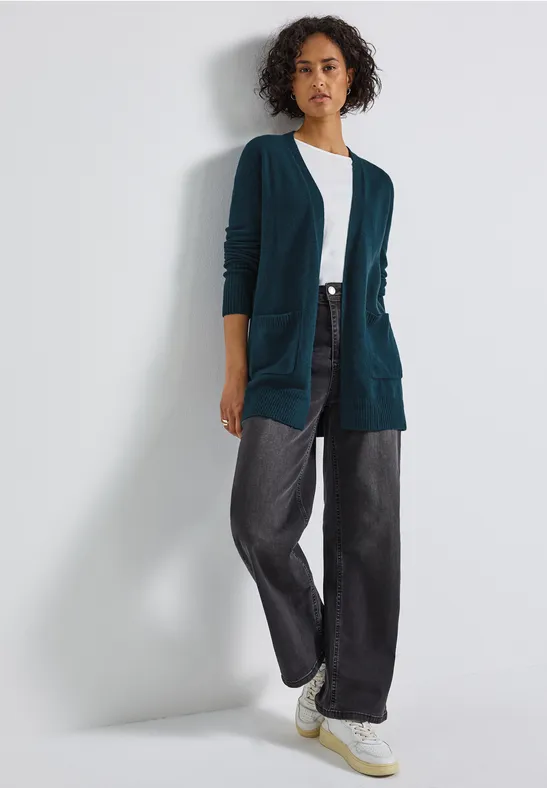 Offener Cardigan tide blue mel.