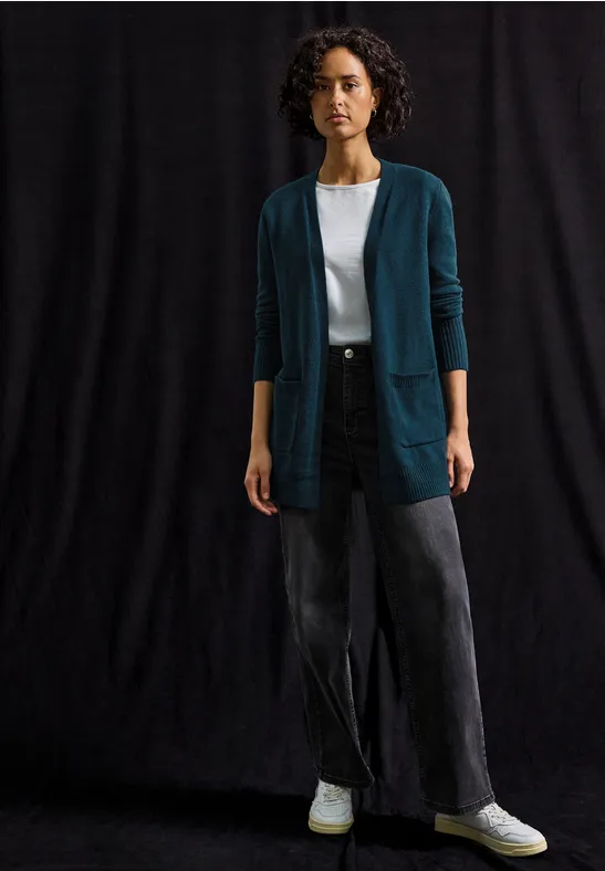 Offener Cardigan tide blue mel.