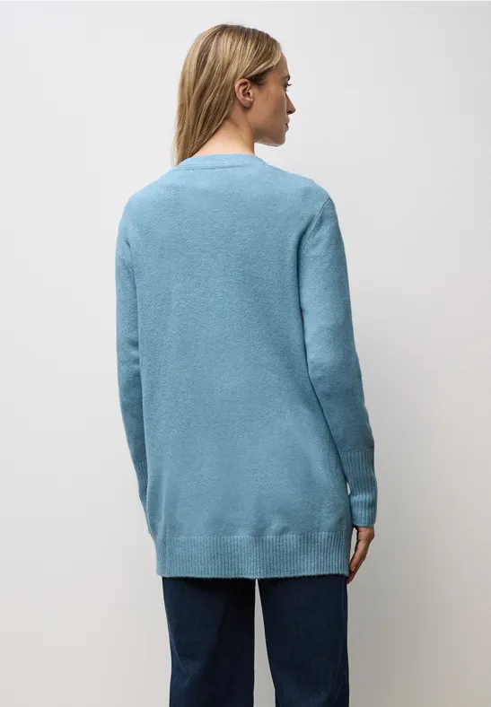 Offener Cardigan glacier blue mel.
