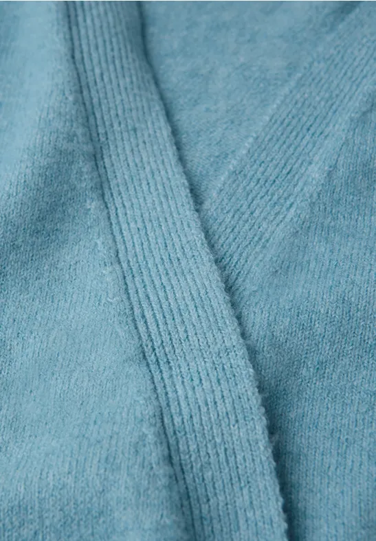 Offener Cardigan glacier blue mel.