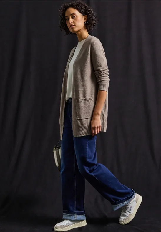 Offener Cardigan mocha dream mel.