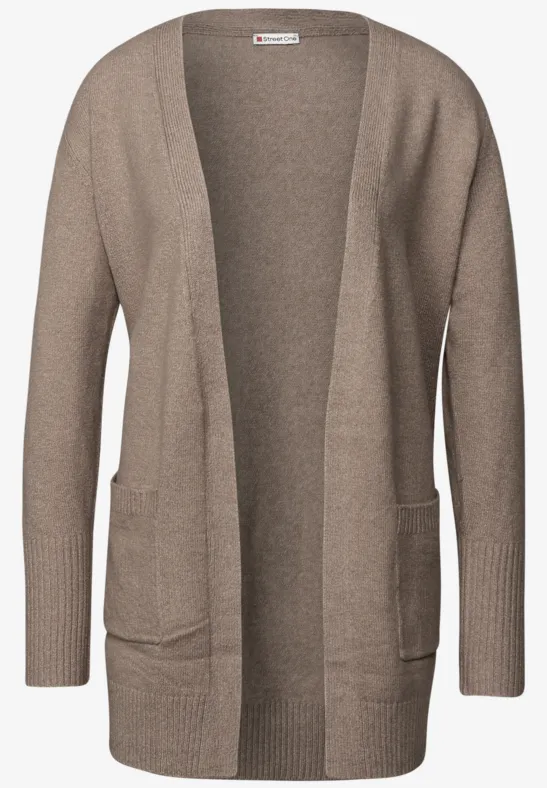 Offener Cardigan mocha dream mel.
