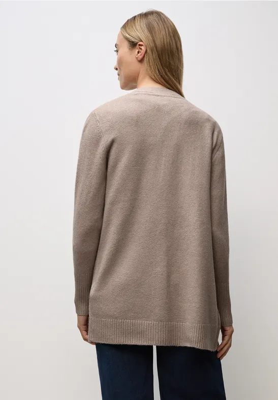Offener Cardigan sandstone mocha mel.