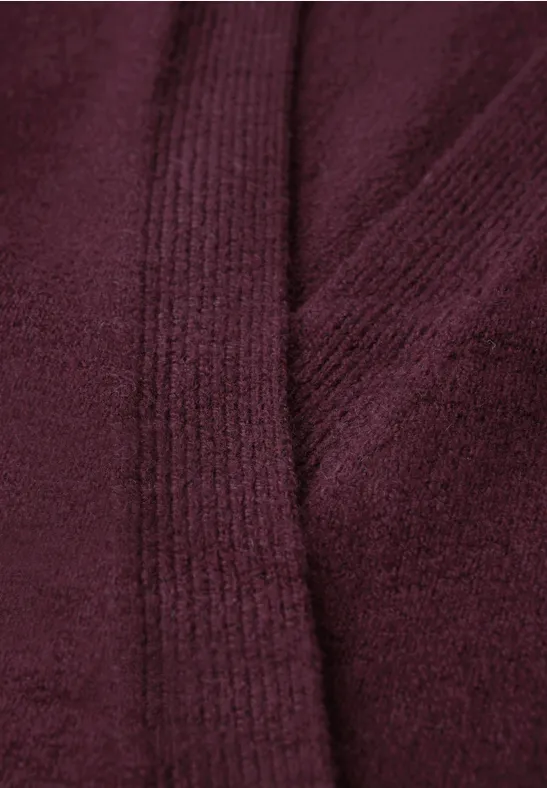 Offener Cardigan noble red mel.
