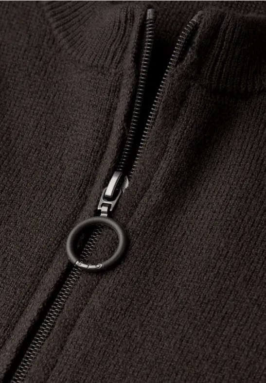 Gezellig vest darkest brown