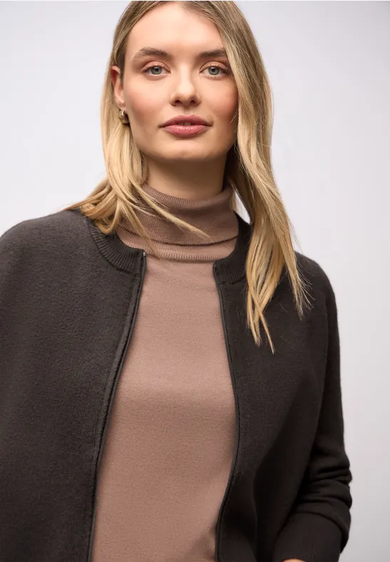 Gezellig vest darkest brown