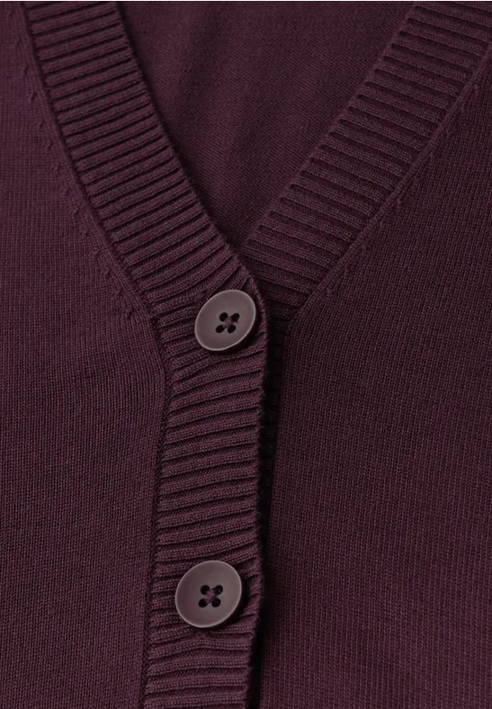Strickjacke mit V-Ausschnitt Jazz Berry