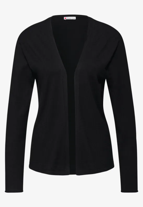 Offener Cardigan Black