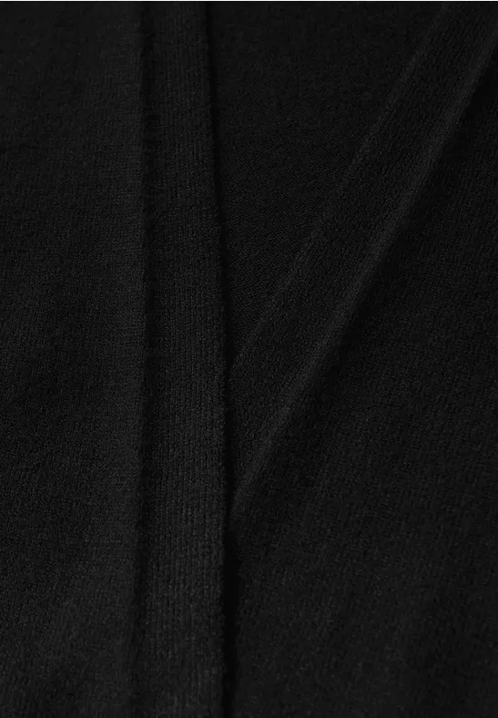 Offener Cardigan Black