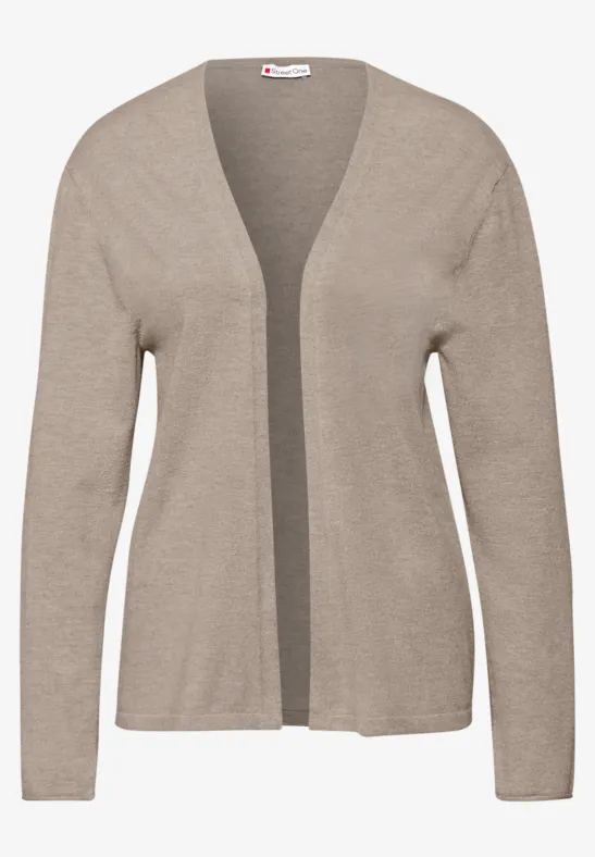 Offener Cardigan mocha dream mel.