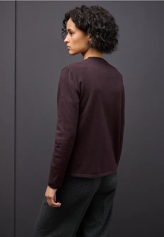 Offener Cardigan jazz berry