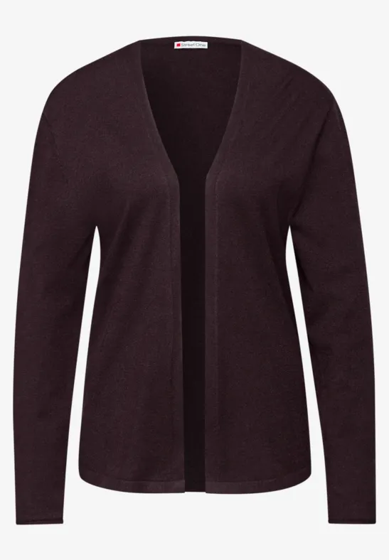 Offener Cardigan jazz berry