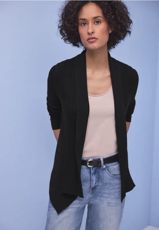Cutline Cardigan Black