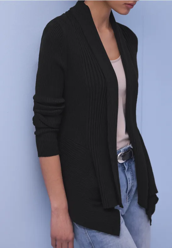 Cutline Cardigan Black