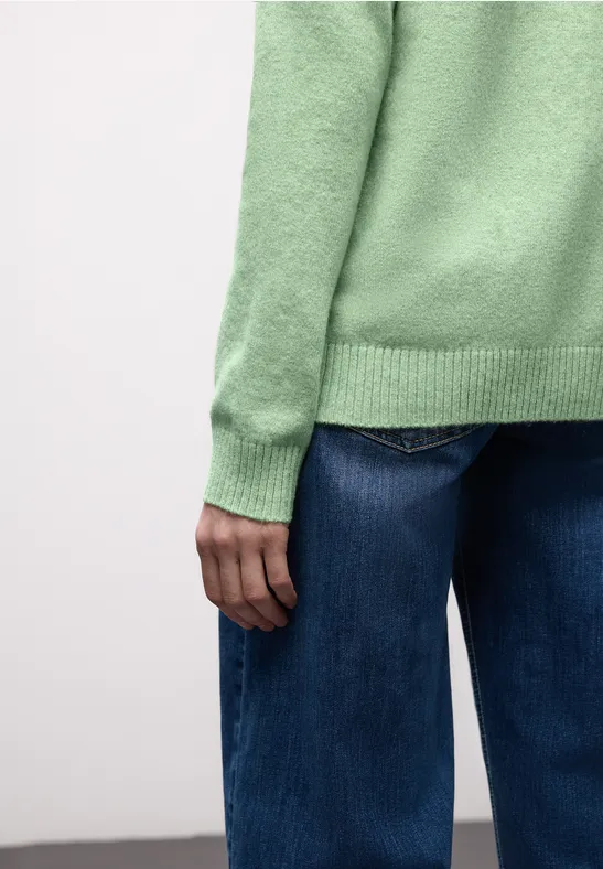 Kuscheliger V-Neck Cardigan pale mint green mel.