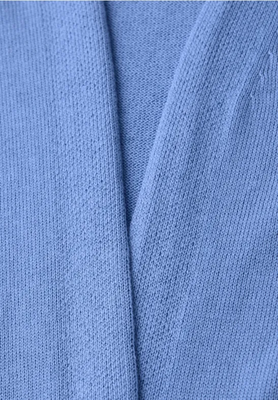 Cardigan in Unifarbe bonnet blue