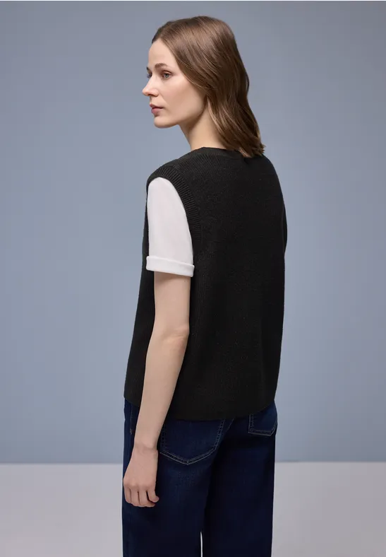 Kuschelige Weste Black