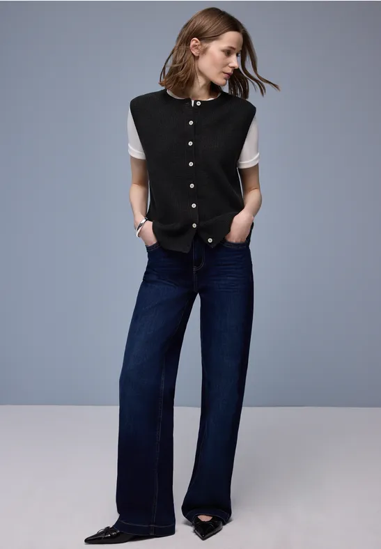 Kuschelige Weste Black