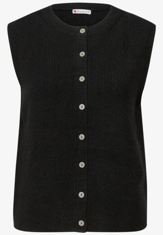 Kuschelige Weste Black