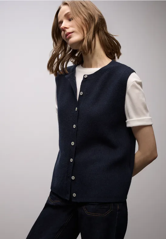 Kuschelige Weste shadowed navy