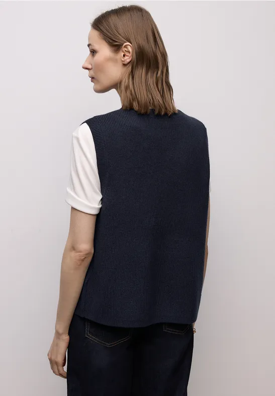 Kuschelige Weste shadowed navy