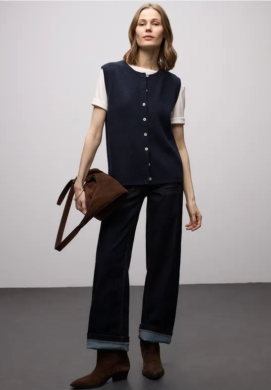 Kuschelige Weste shadowed navy