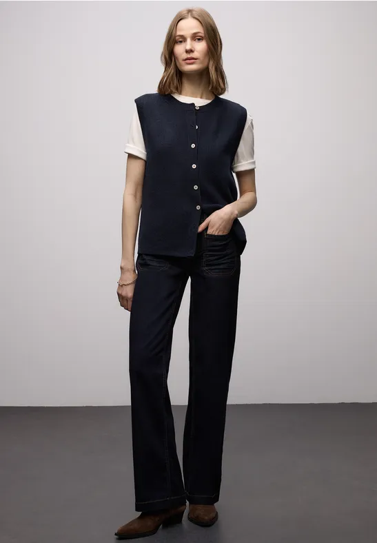 Kuschelige Weste shadowed navy