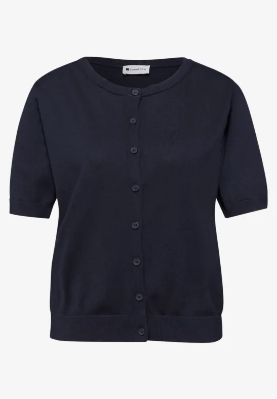 Cardigan en couleur unie shadowed navy