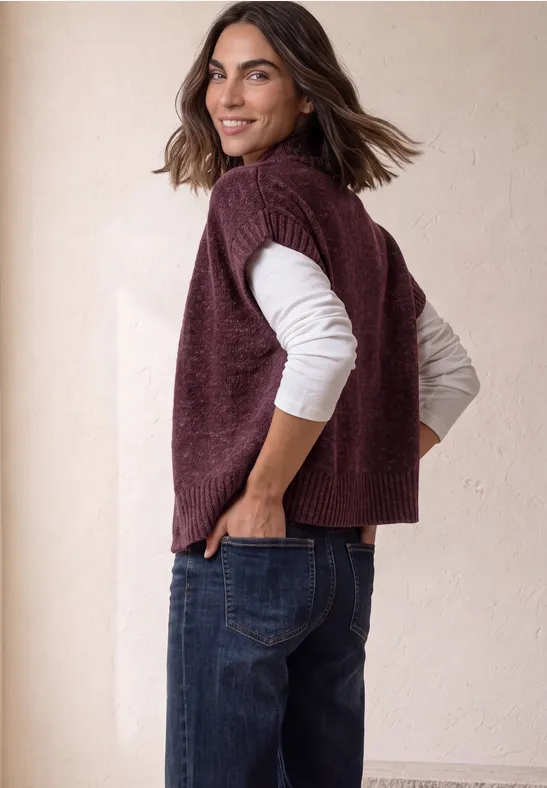 Street One Vest met col en rits 