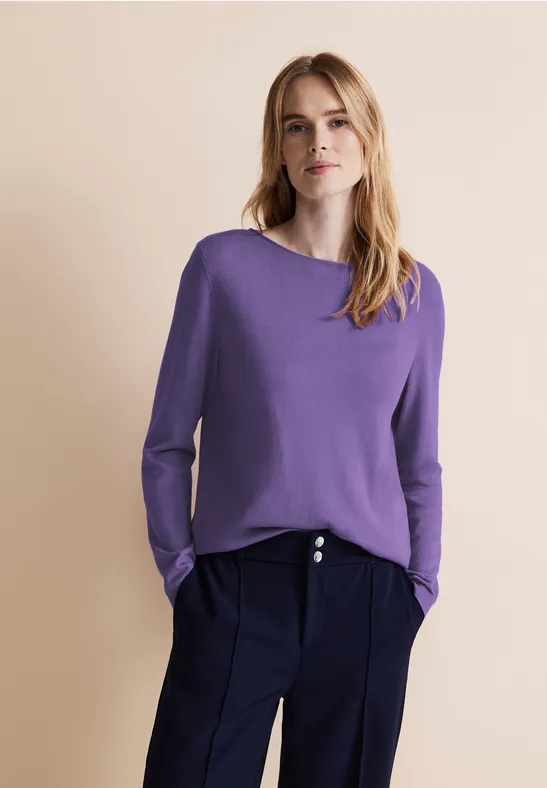 CECIL Pull Femme Vert Rayé Coton Tricot Décontracté (INT XL