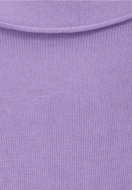 Street One Maglietta Manica Lunga A Strisce Bicolore - Profumo Di Lavanda - Taglia 50 Donna
