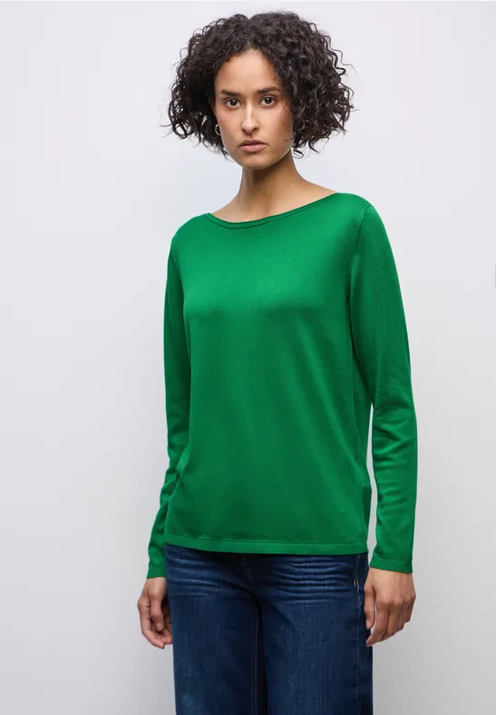 Strickpullover glowing green