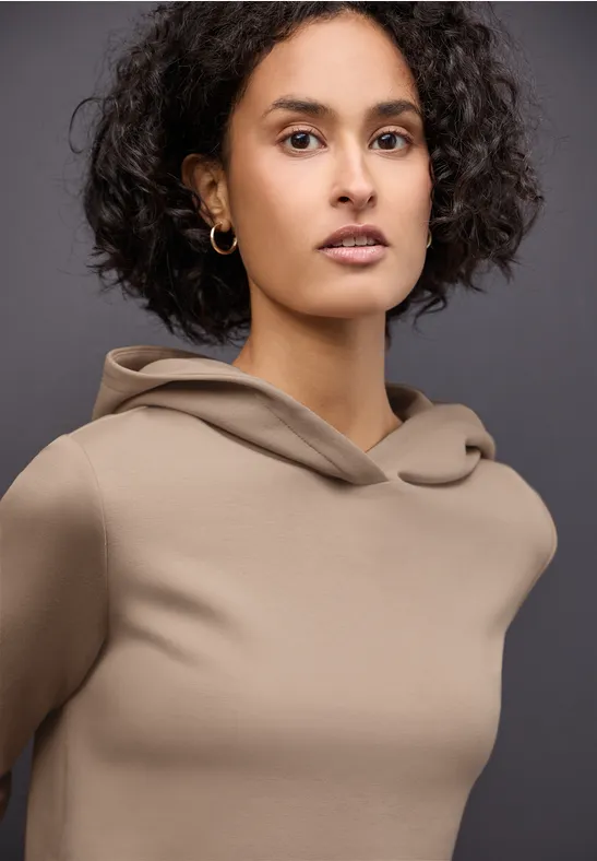 Bluza z kapturem Cupro Bluza z kapturem bisquit brown