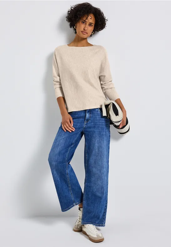 Dolman Pullover tusk cream mel.
