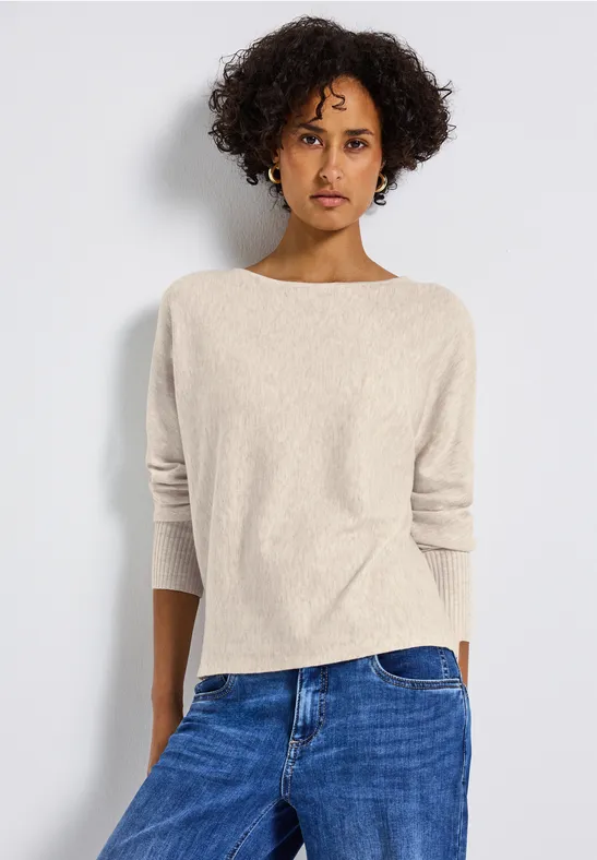 Dolman Pullover tusk cream mel.