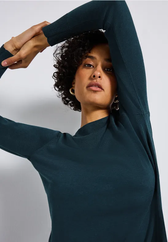Basic Pullover tide blue