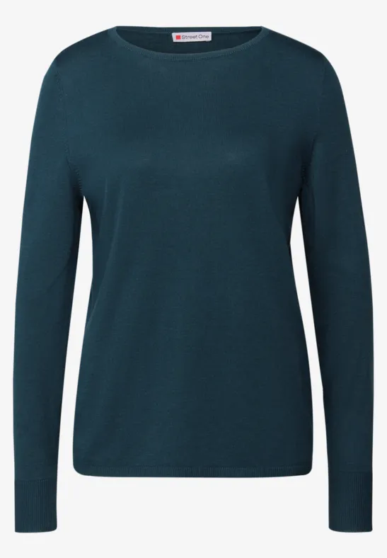 Basic Pullover tide blue