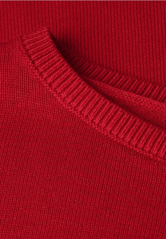 Basic Pullover racing red