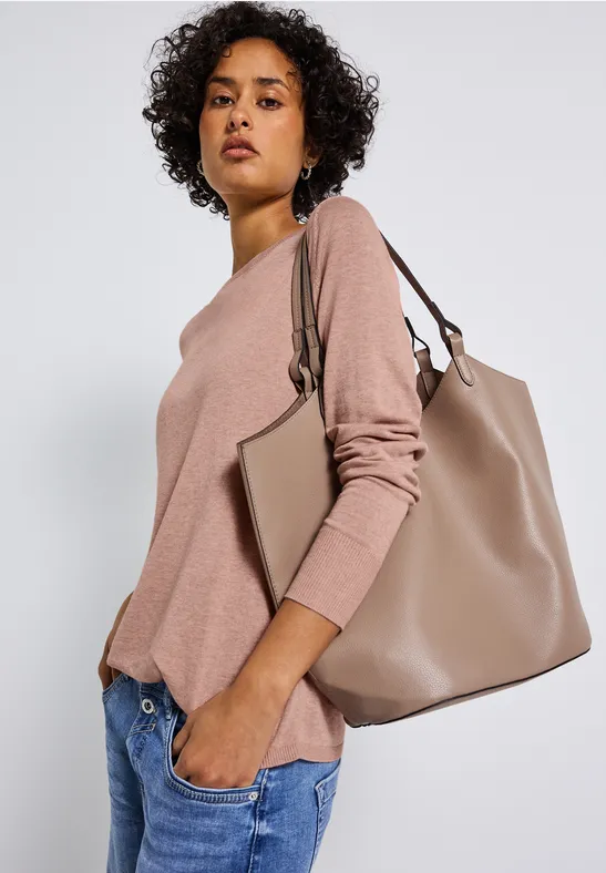 Basic Pullover faded rose mel.