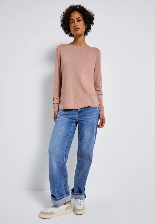Basic Pullover faded rose mel.