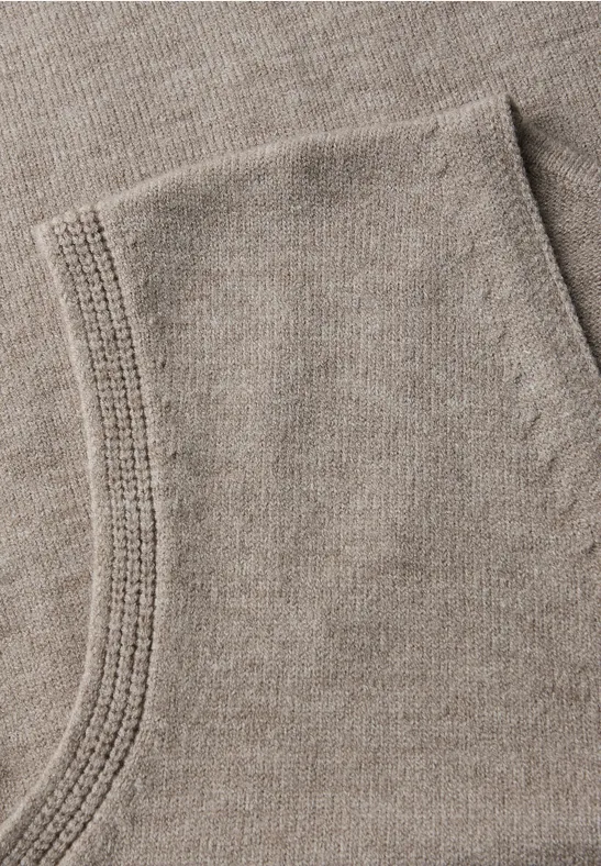 Ärmelloser V-Neck Pullover mocha dream mel.