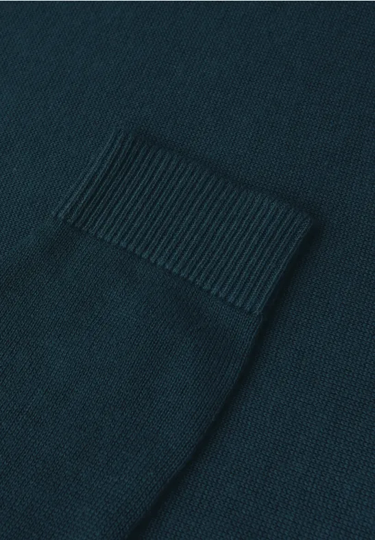 V-Neck Pullover tide blue