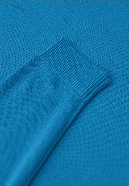 V-Neck Pullover polaris blue