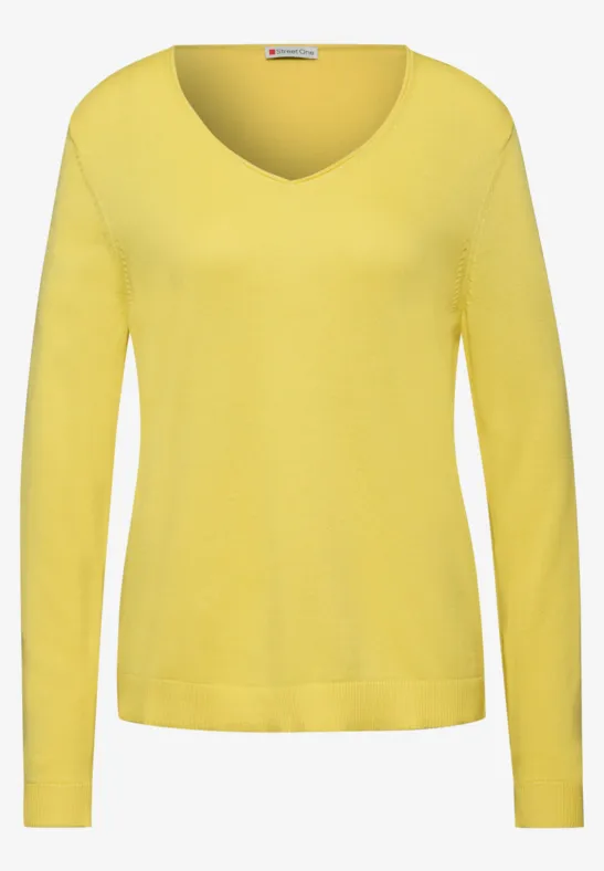 V-Neck Pullover lemon lush
